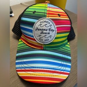Panama  City beach FLORIDA ALVINS ISLAND RAINBOW HAT CAP SNAPBACK ADJUSTABLE